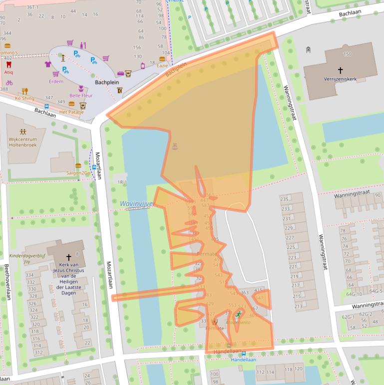 Kaart van postcodegebied 8031ET.