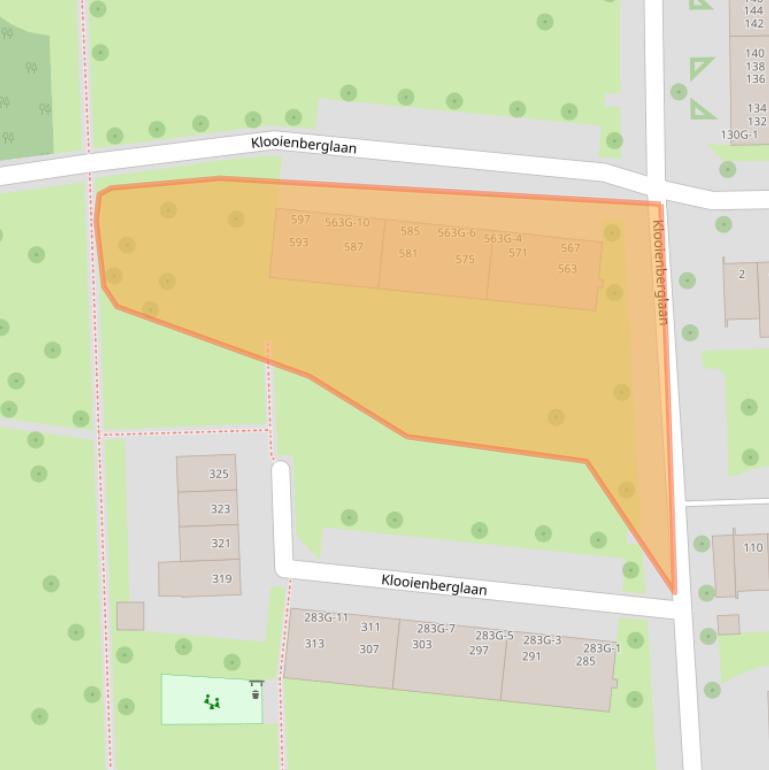 Kaart van postcodegebied 8031GD.