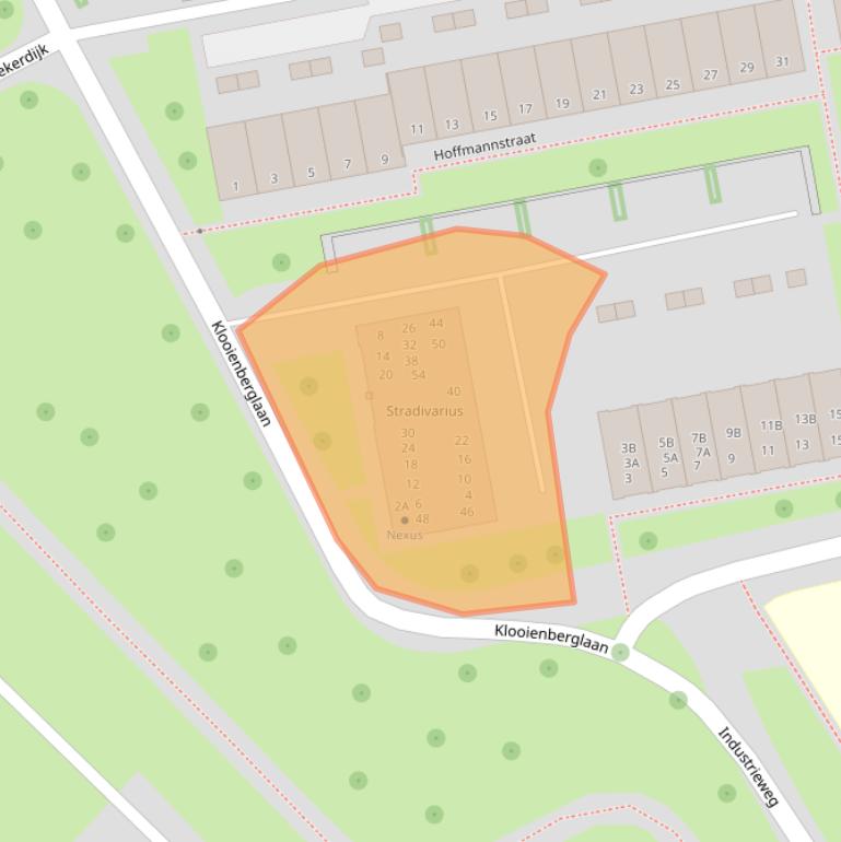 Kaart van postcodegebied 8031GJ.