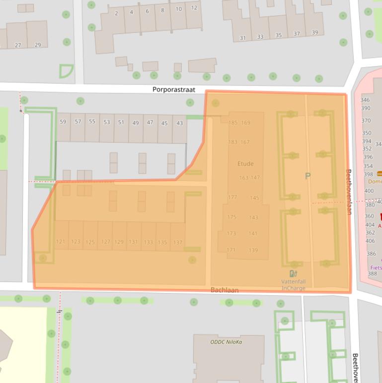 Kaart van postcodegebied 8031HB.