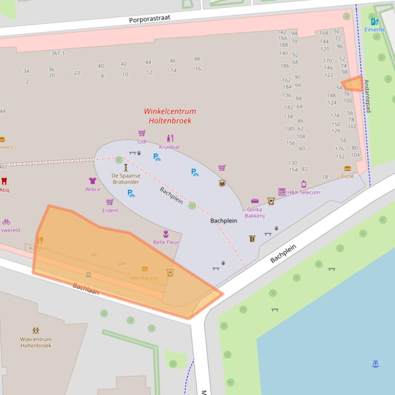 Kaart van postcodegebied 8031HK.