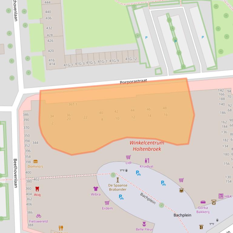 Kaart van postcodegebied 8031HP.