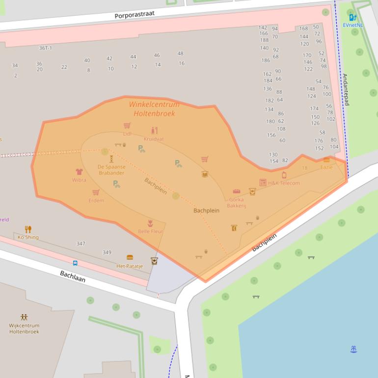 Kaart van postcodegebied 8031HR.