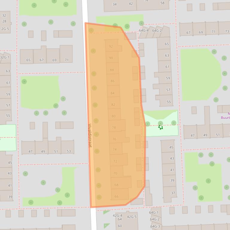 Kaart van postcodegebied 8031JE.