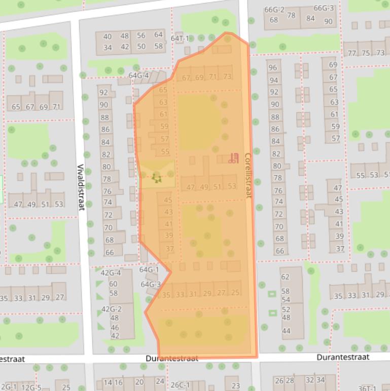 Kaart van postcodegebied 8031JH.