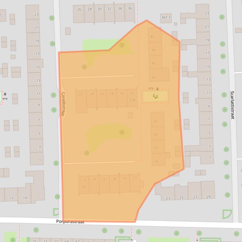 Kaart van postcodegebied 8031JJ.