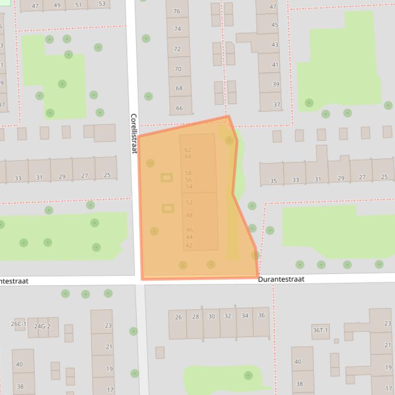 Kaart van postcodegebied 8031JK.