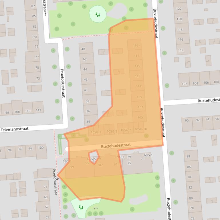 Kaart van postcodegebied 8031KV.