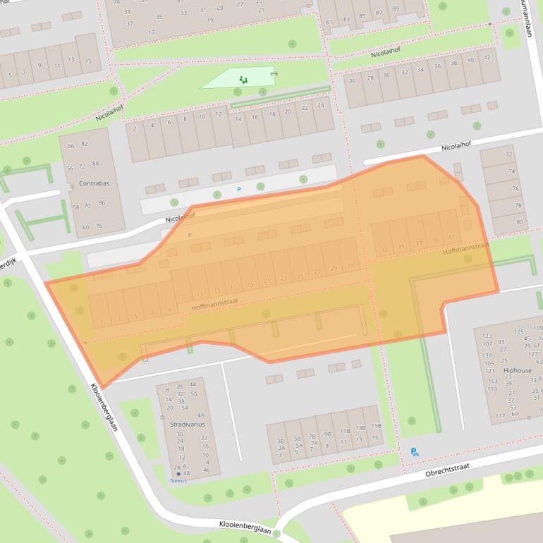 Kaart van postcodegebied 8031PD.