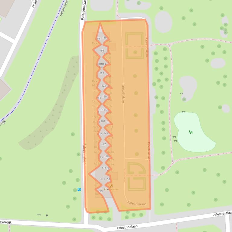 Kaart van postcodegebied 8031RA.