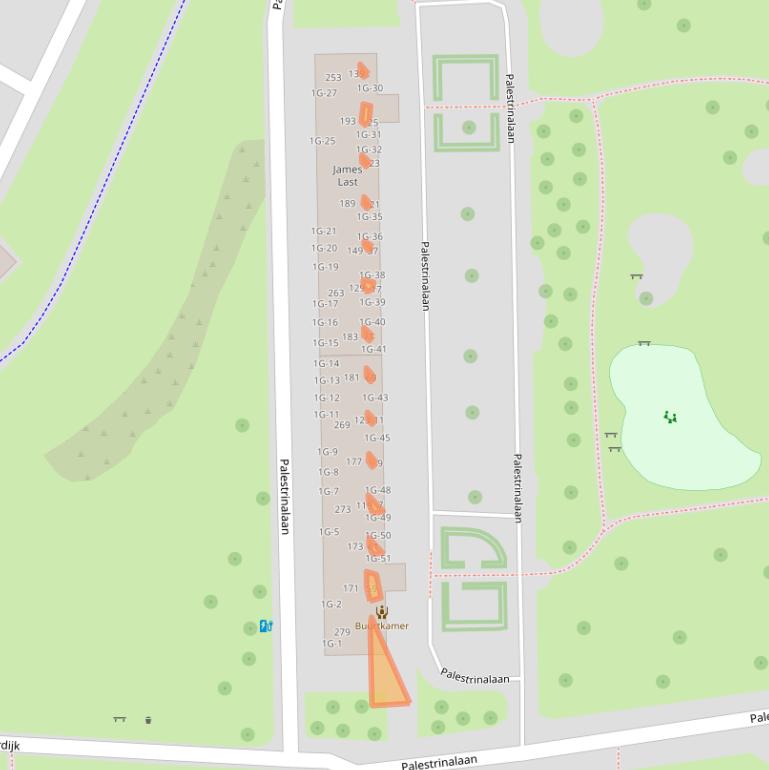 Kaart van postcodegebied 8031RC.