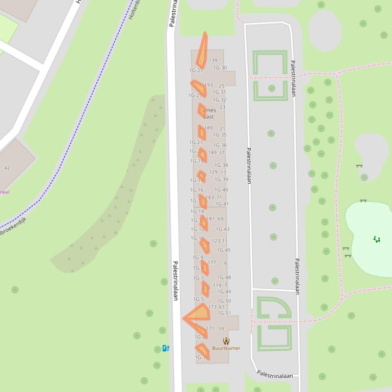 Kaart van postcodegebied 8031RL.