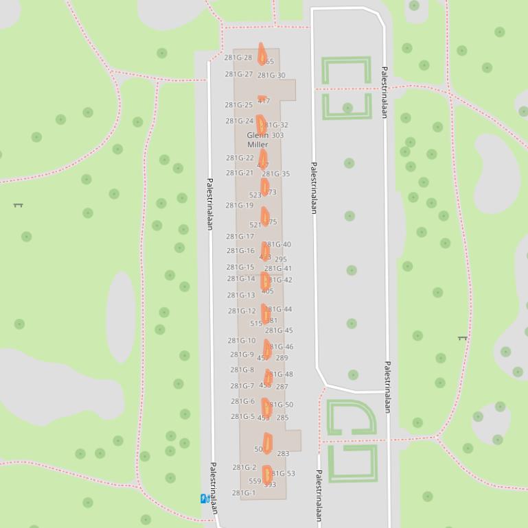 Kaart van postcodegebied 8031SJ.