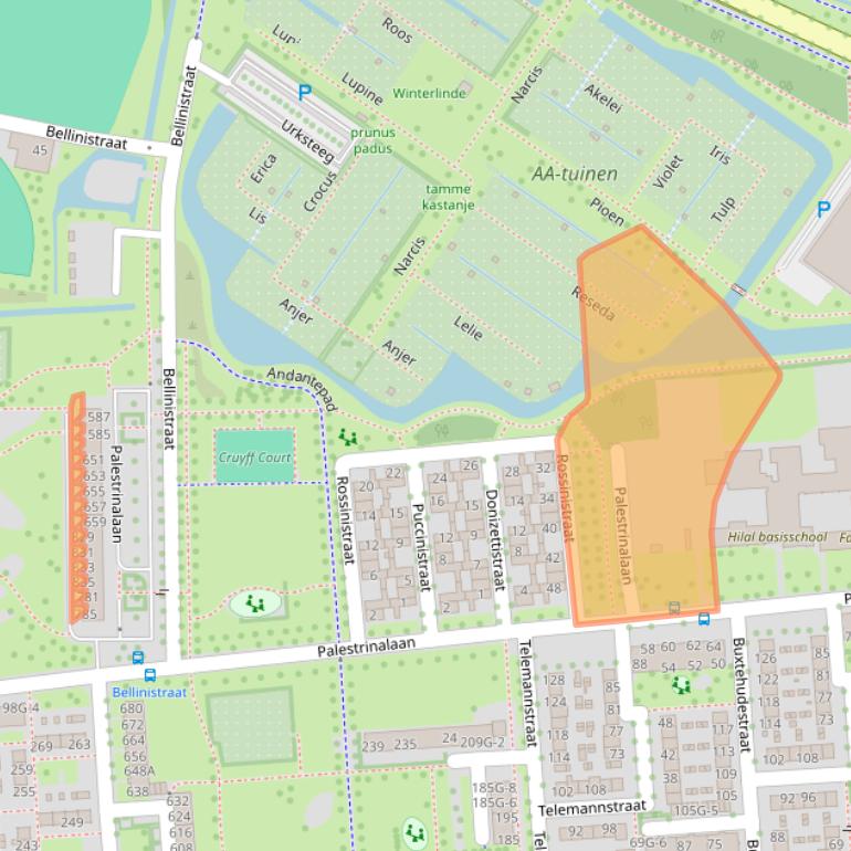 Kaart van postcodegebied 8031TL.