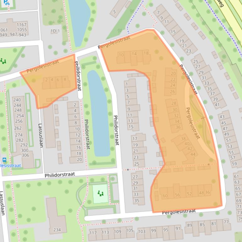 Kaart van postcodegebied 8031VT.