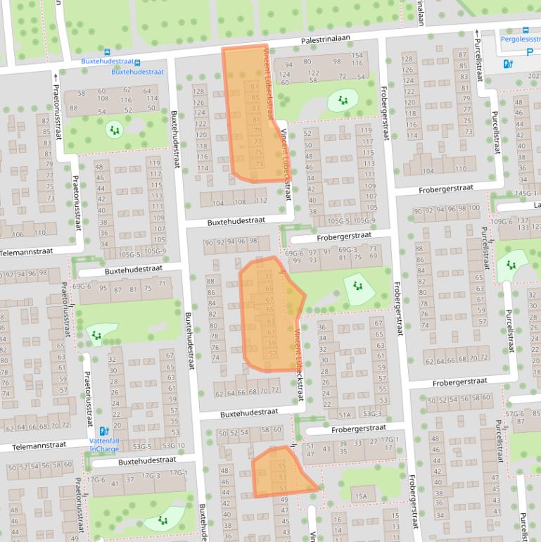 Kaart van postcodegebied 8031WC.
