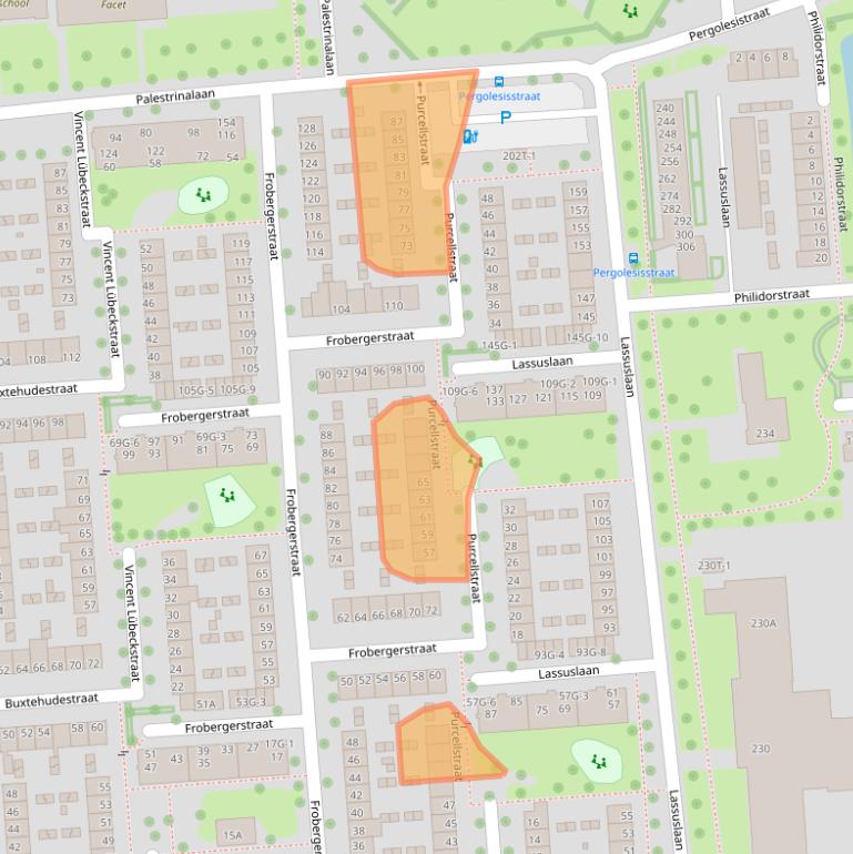 Kaart van postcodegebied 8031WR.