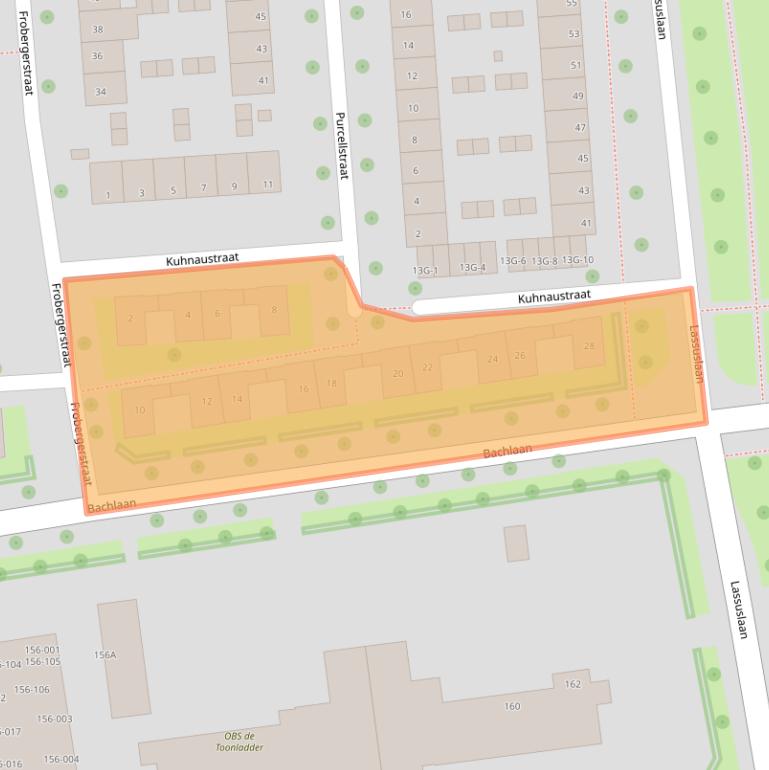 Kaart van postcodegebied 8031WT.