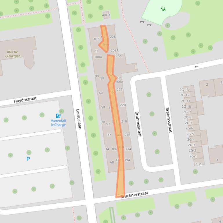 Kaart van postcodegebied 8031XK.