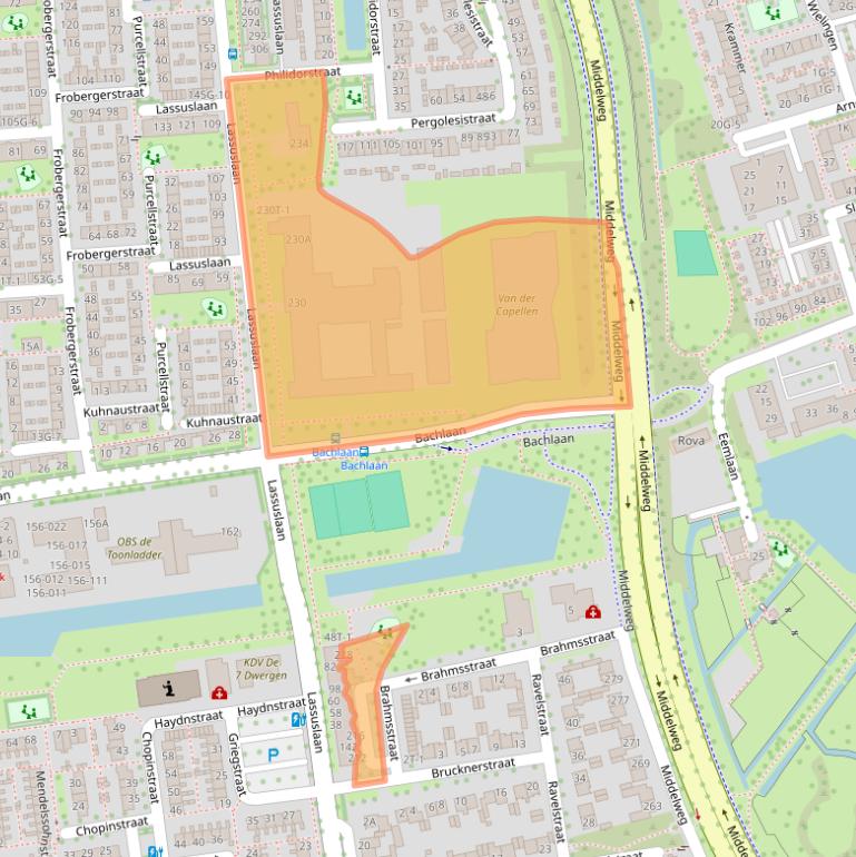 Kaart van postcodegebied 8031XM.