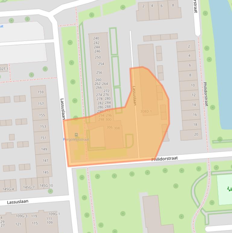 Kaart van postcodegebied 8031XR.