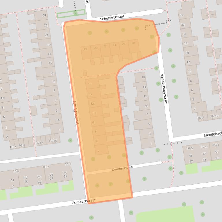 Kaart van postcodegebied 8031ZD.