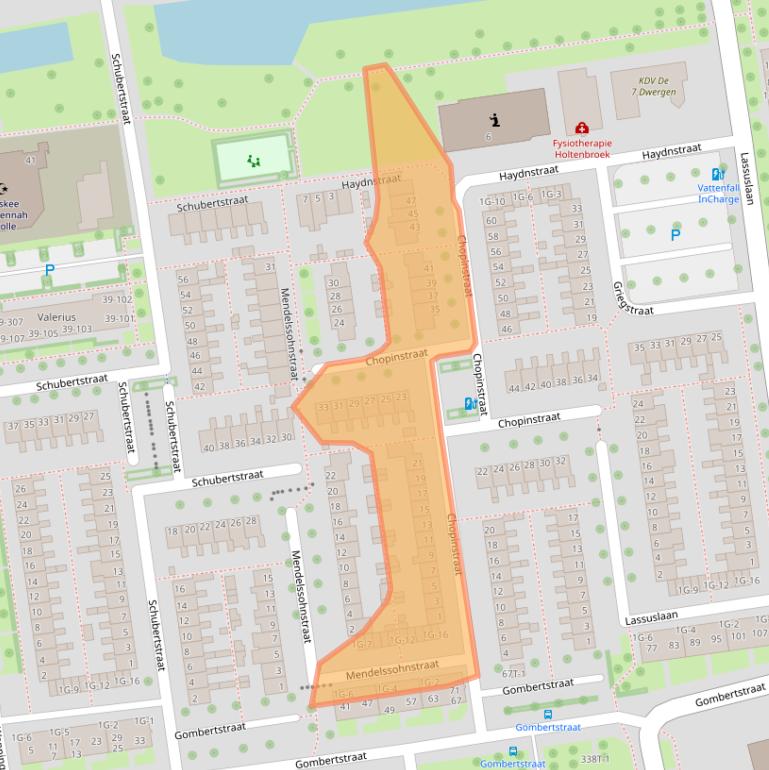 Kaart van postcodegebied 8031ZH.