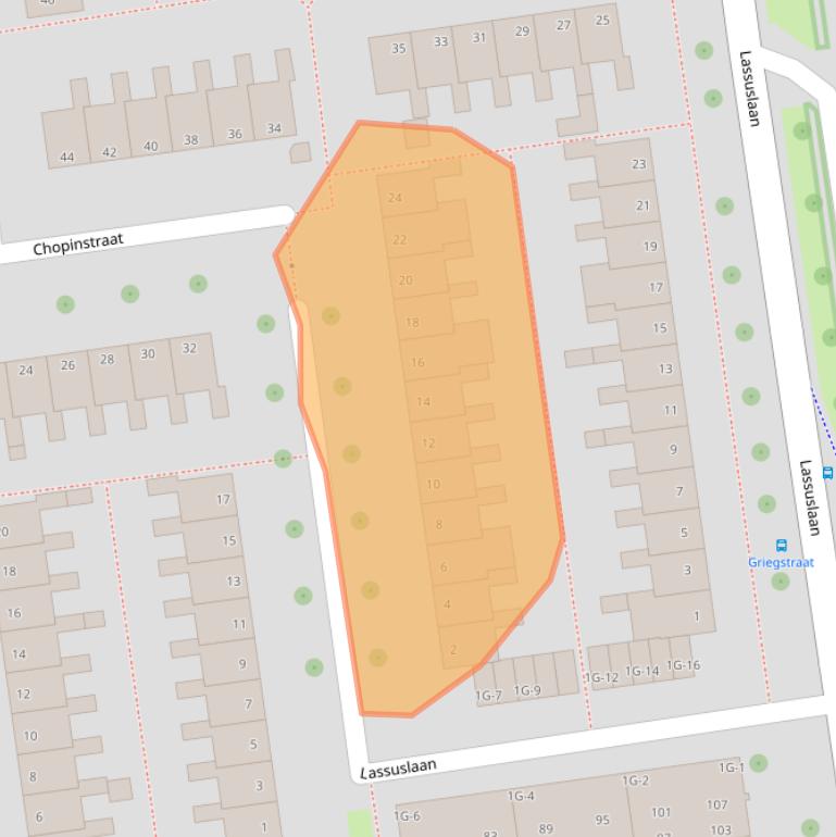 Kaart van postcodegebied 8031ZM.
