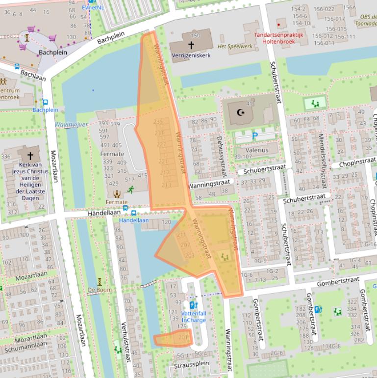 Kaart van postcodegebied 8031ZV.