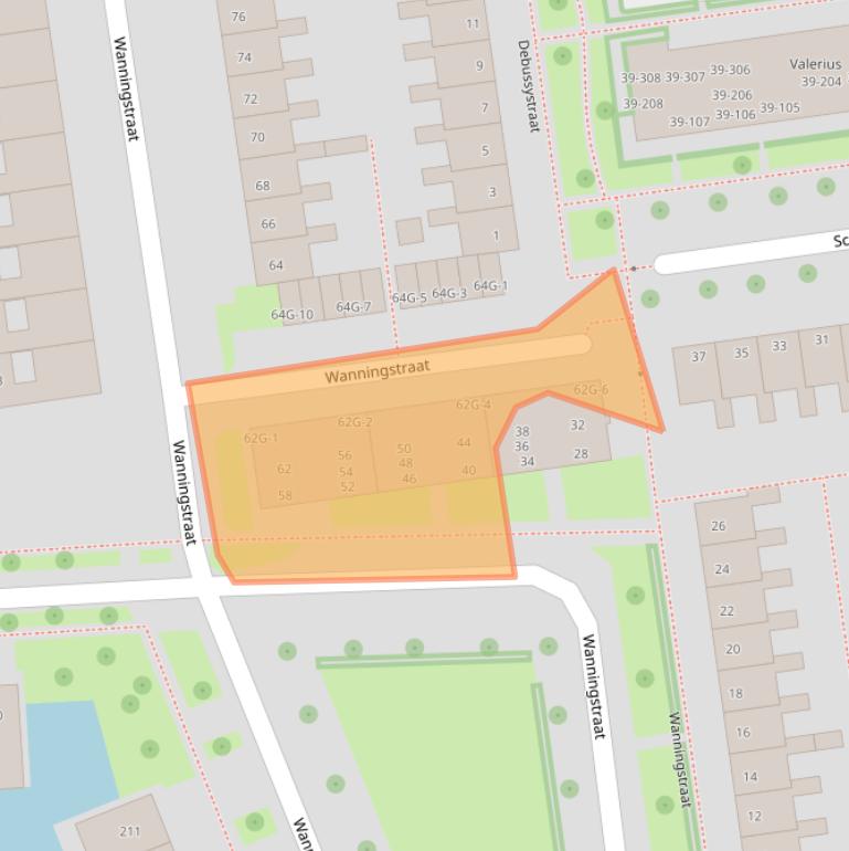 Kaart van postcodegebied 8031ZX.