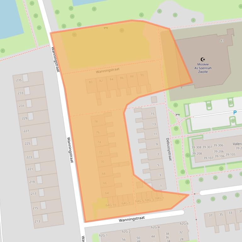 Kaart van postcodegebied 8031ZZ.