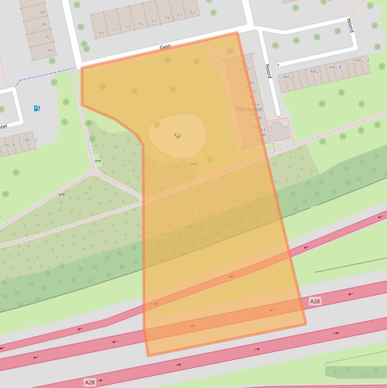 Kaart van postcodegebied 8032CN.