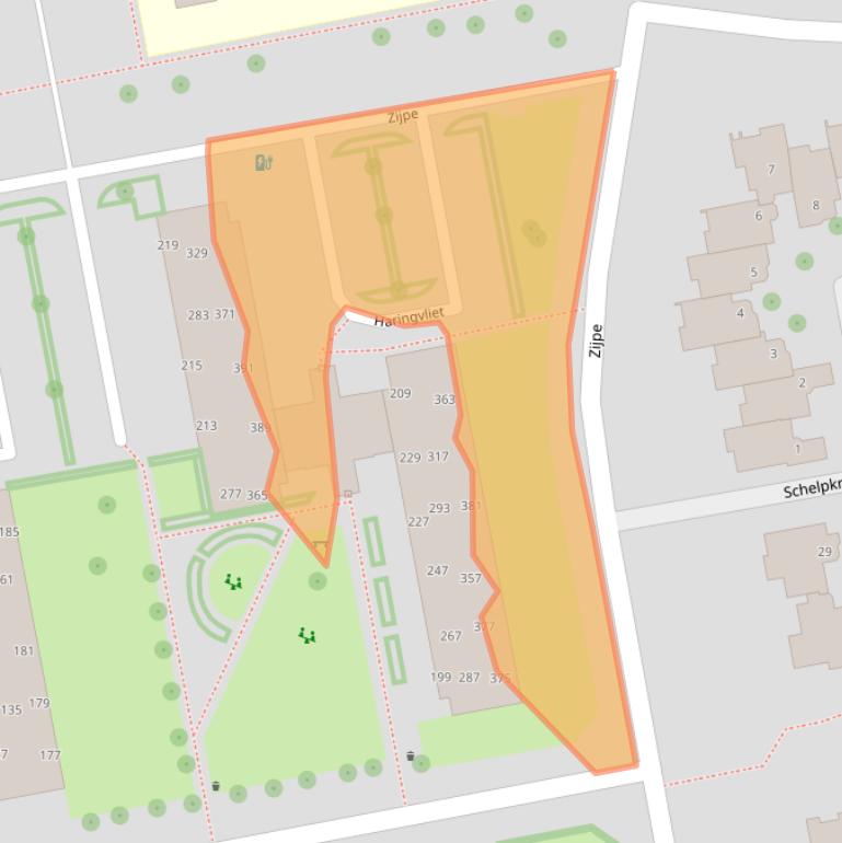 Kaart van postcodegebied 8032HL.