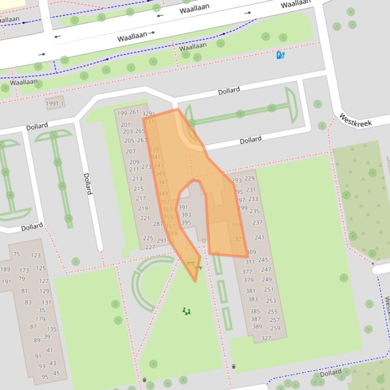 Kaart van postcodegebied 8032KK.