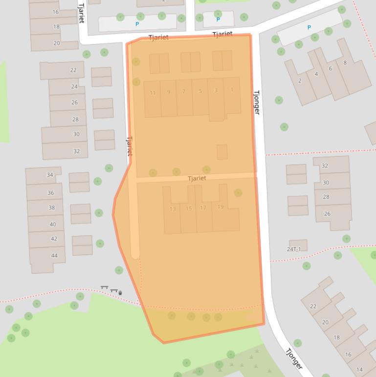 Kaart van postcodegebied 8032LL.