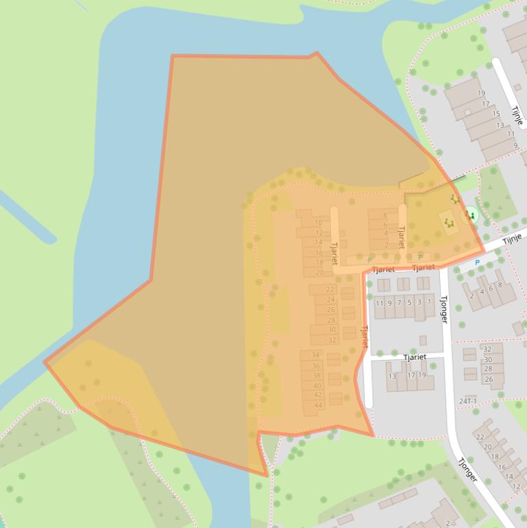 Kaart van postcodegebied 8032LM.