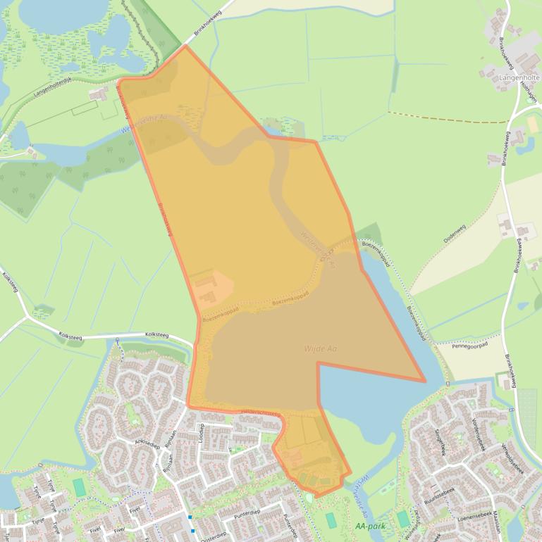 Kaart van postcodegebied 8032LS.