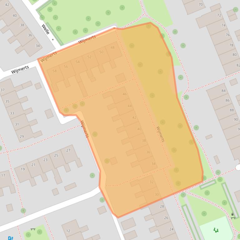 Kaart van postcodegebied 8032MC.