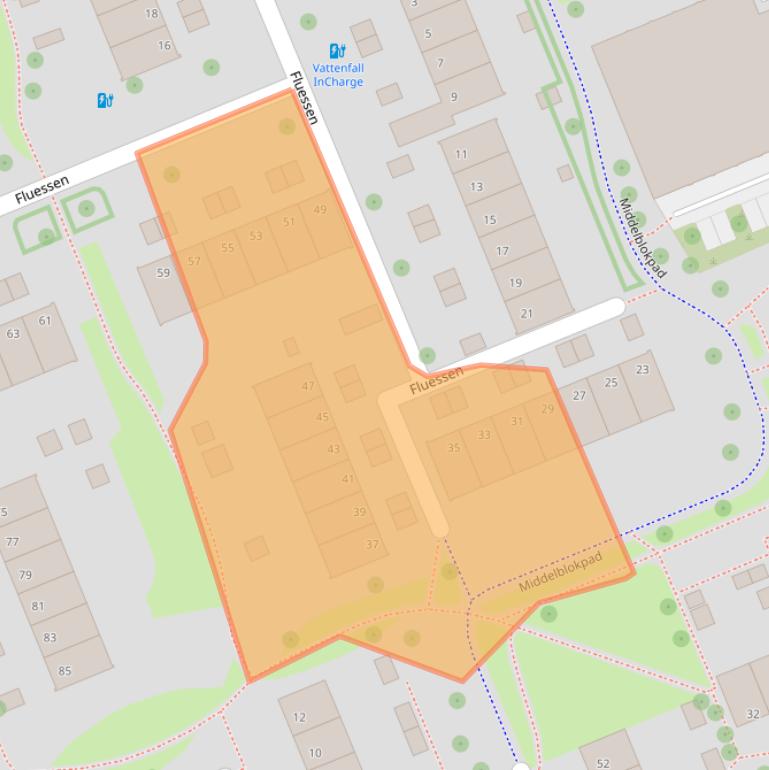 Kaart van postcodegebied 8032ME.