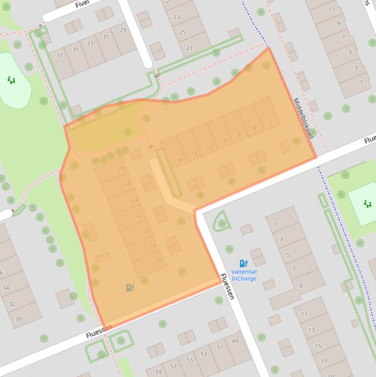 Kaart van postcodegebied 8032MJ.