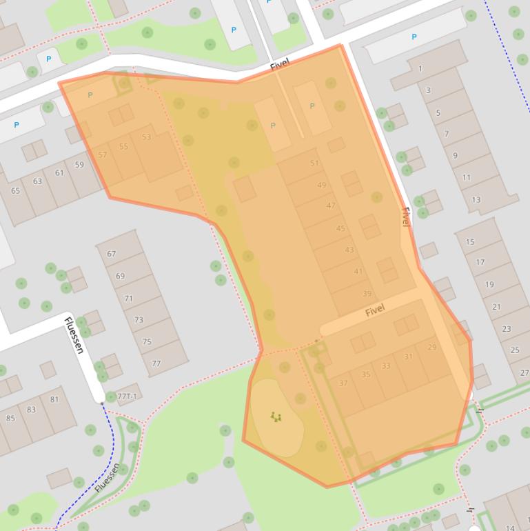 Kaart van postcodegebied 8032MP.
