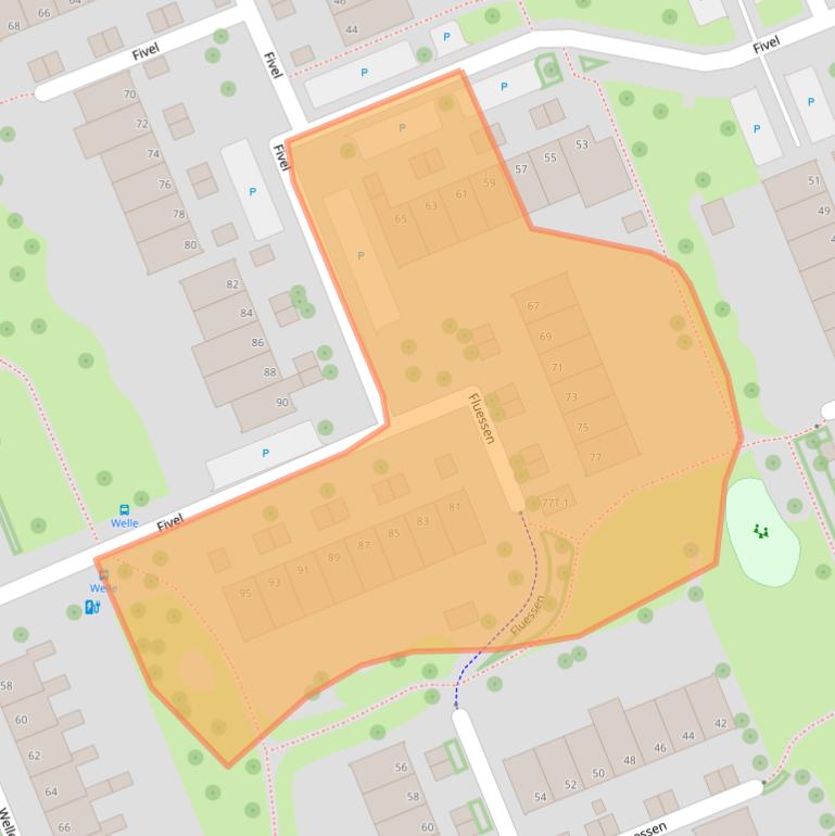 Kaart van postcodegebied 8032MR.