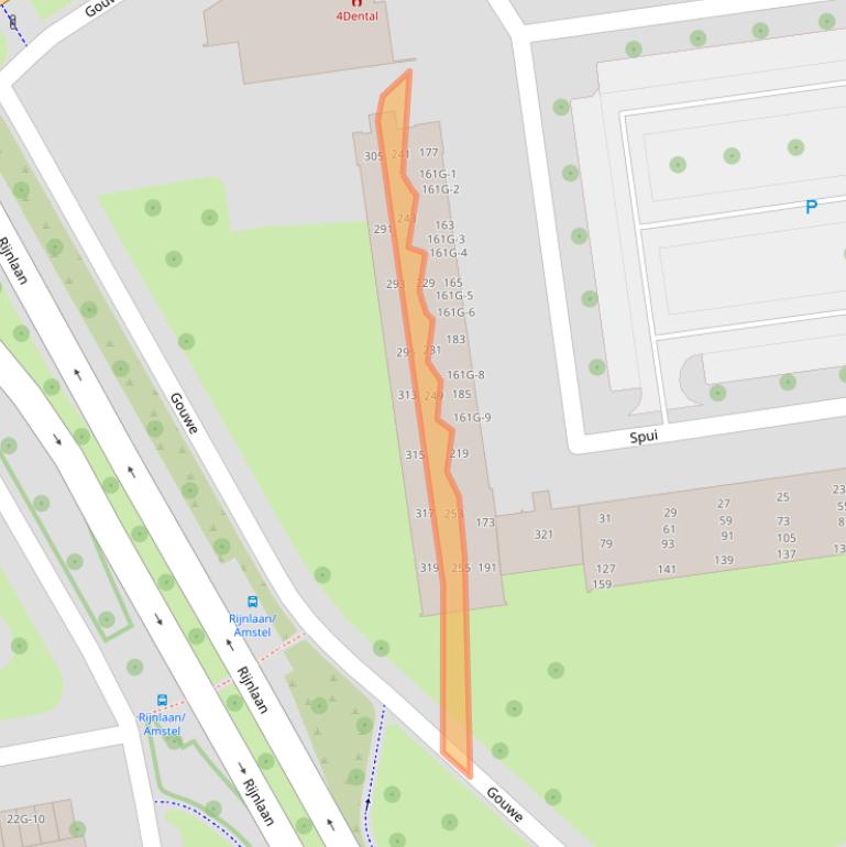 Kaart van postcodegebied 8032VR.