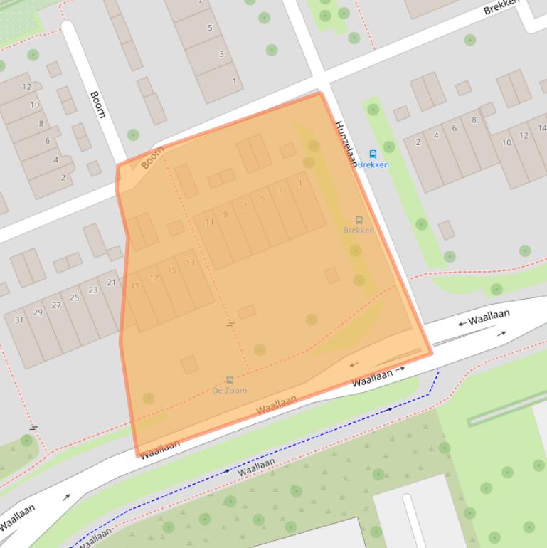 Kaart van postcodegebied 8032XA.