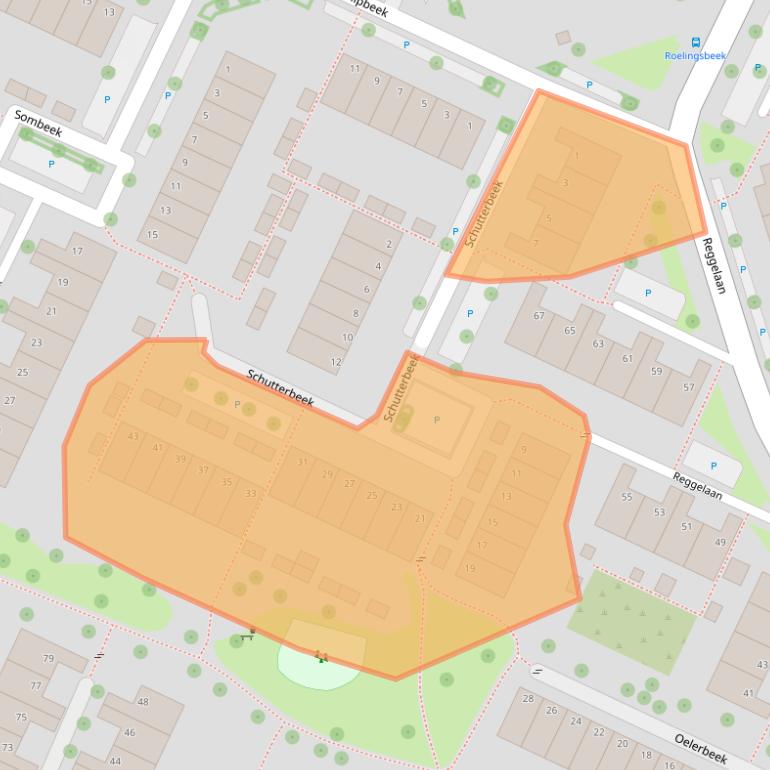 Kaart van postcodegebied 8033AK.