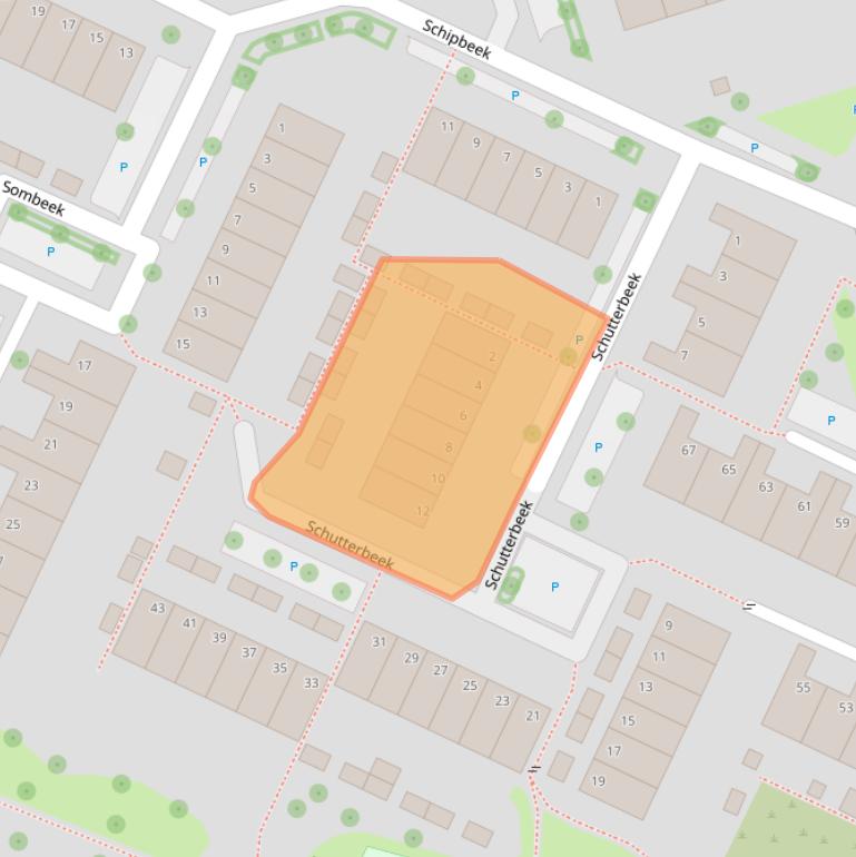 Kaart van postcodegebied 8033AL.