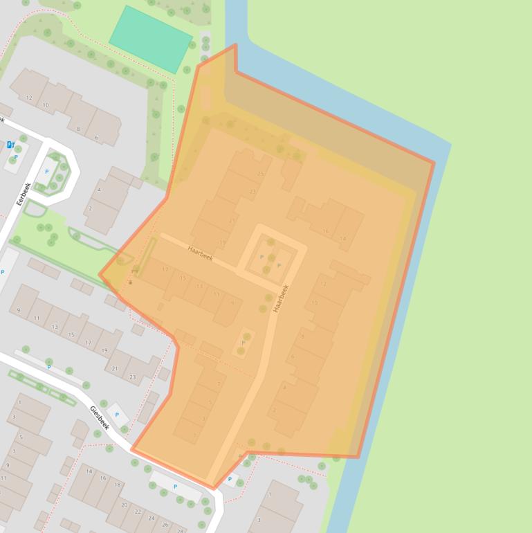 Kaart van postcodegebied 8033BH.