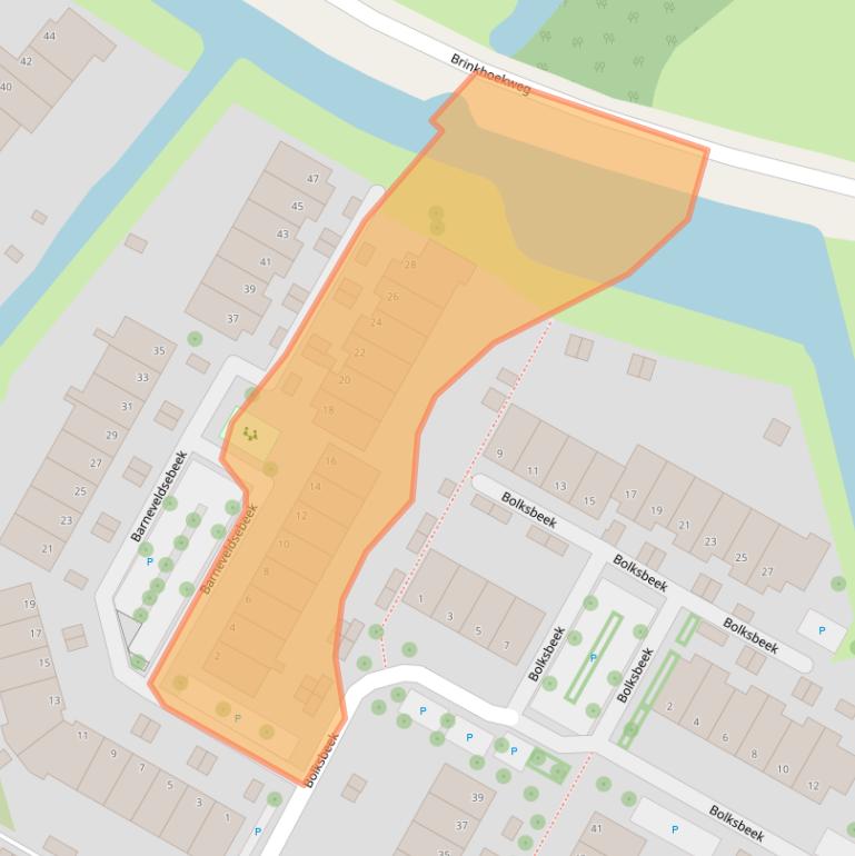 Kaart van postcodegebied 8033CR.