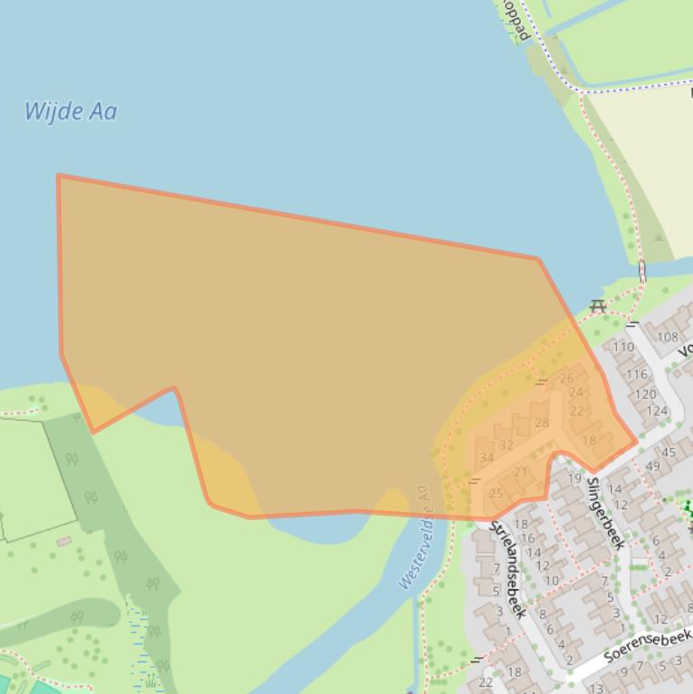 Kaart van postcodegebied 8033DK.