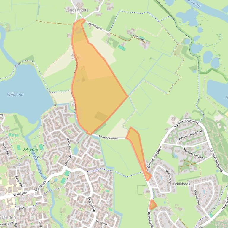 Kaart van postcodegebied 8034PB.